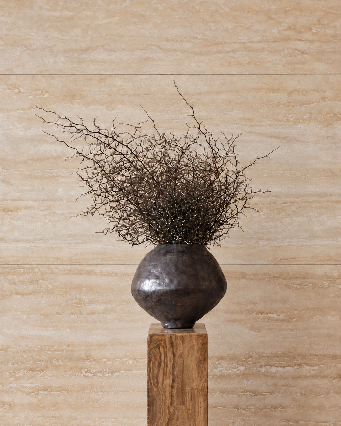 KARIN PRESERVED FLOWER ARRANGEMENT IN LECCE VESSEL
