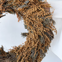 DRIED ACACIA CHRISTMAS WREATH