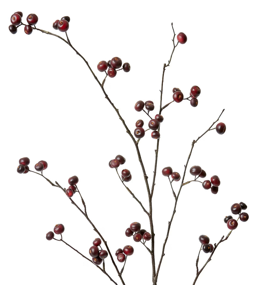 REAL TOUCH FAUX BERRY BRANCH | Burgundy