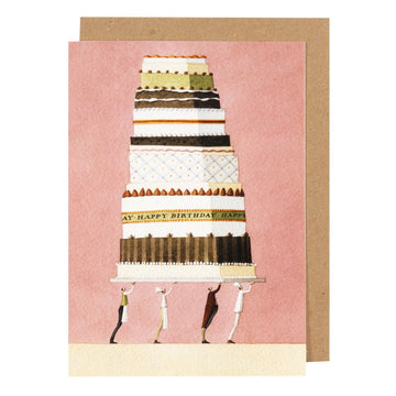 LAURA STODDART BIRTHDAY CAKE GREETING CARD