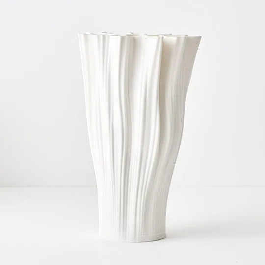 CHARLIE VASE IVORY