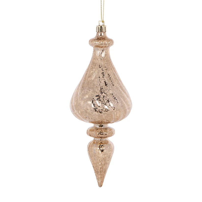CHAMPAGNE MERCURY BULB FINIAL