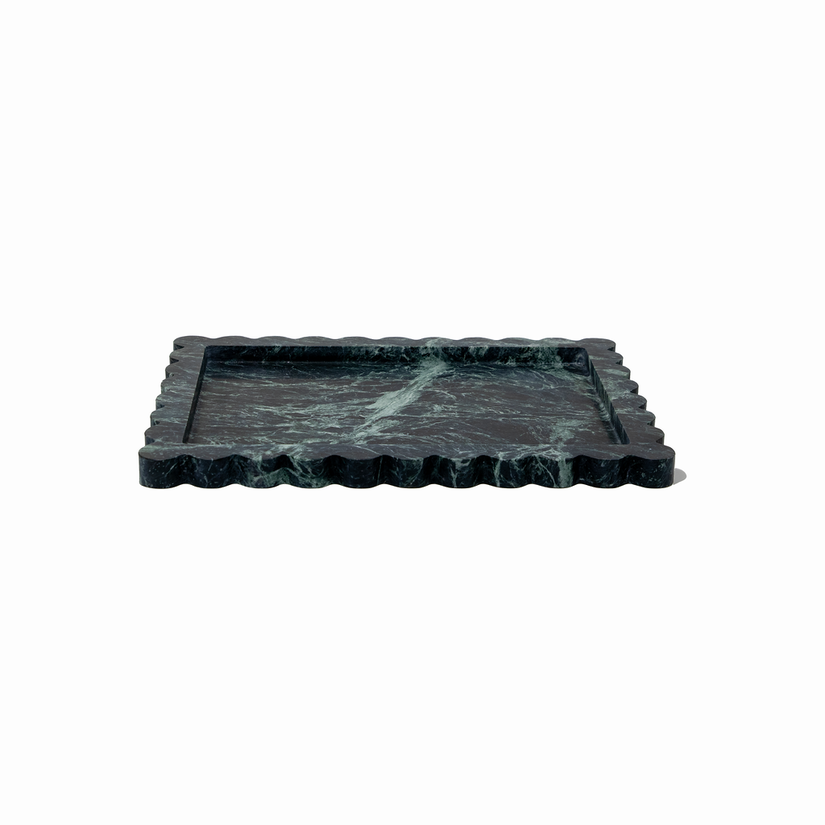 CoTHEORY | PALAZZO SCALLOPED TRAY - VERDI ALPI