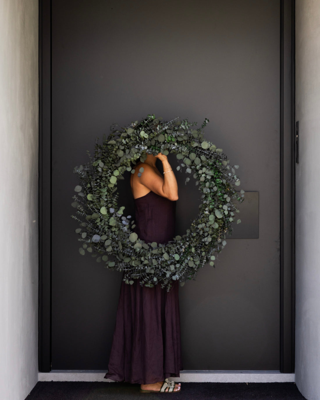 PRESERVED EUCALYPTUS GUM CHRISTMAS WREATH XXL