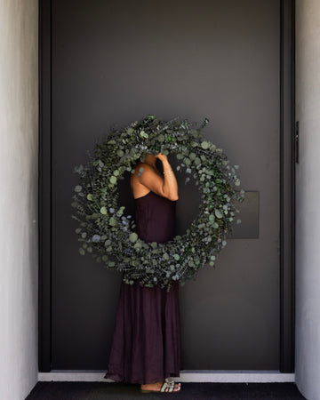 PRESERVED EUCALYPTUS GUM CHRISTMAS WREATH XXL