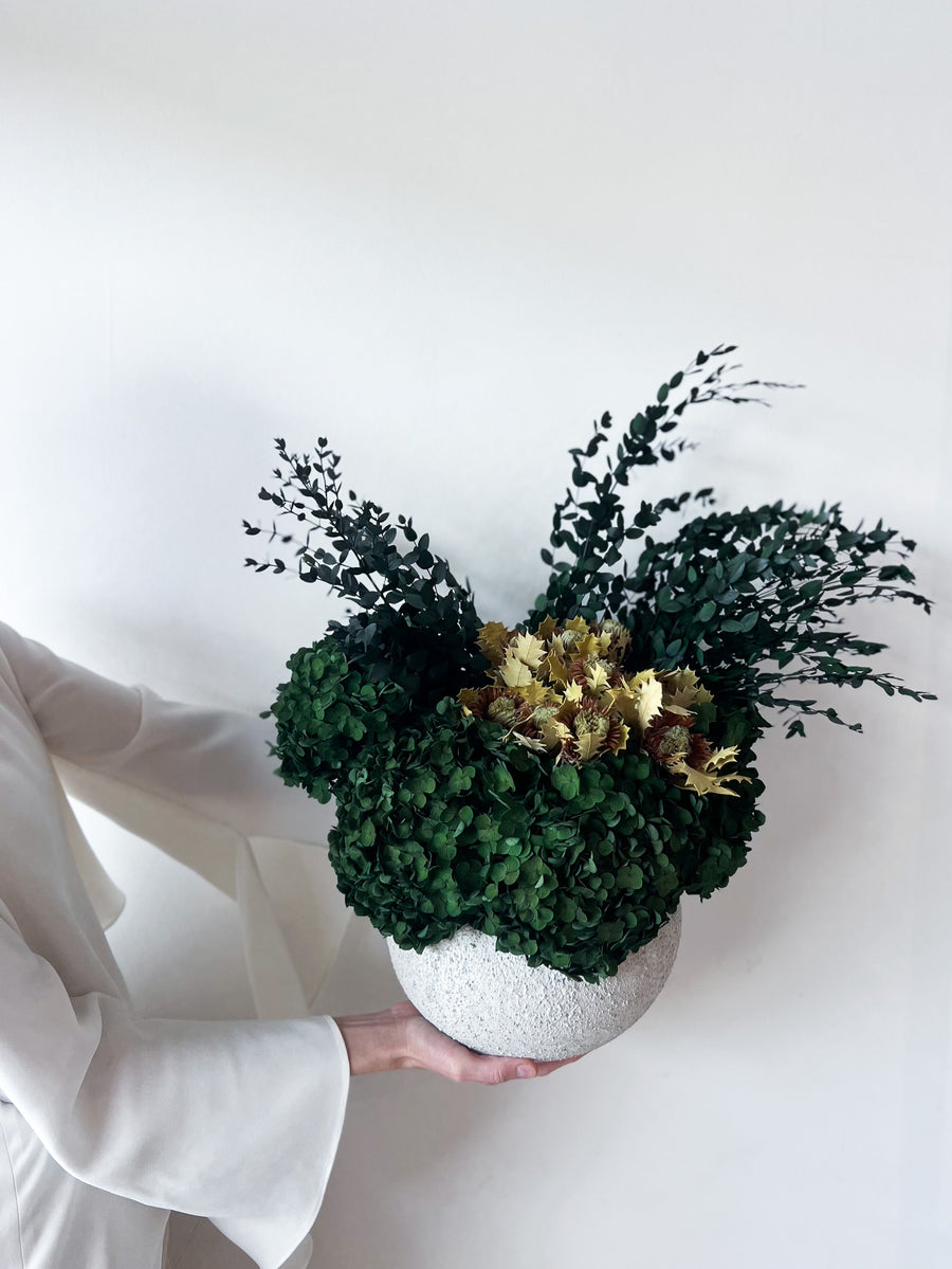 EDEN DRIED AND PRESERVED FLOWER ARRANGEMENT IN TAGEA VASE