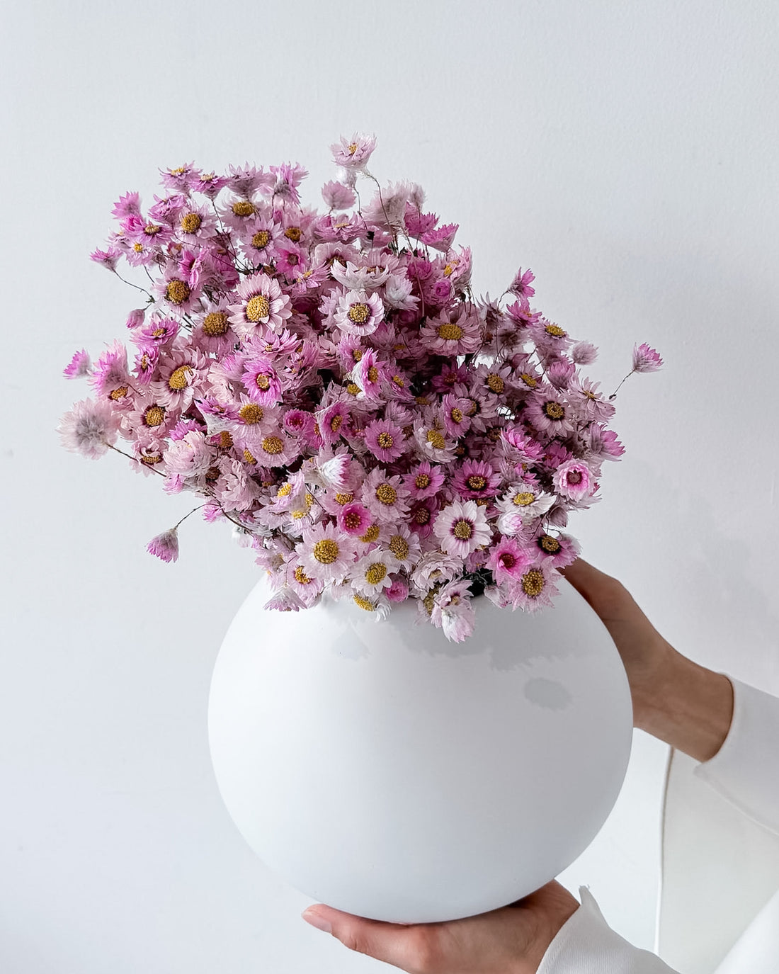 Elodie preserved flower arrangement detail