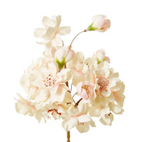 Faux crab apple blossom spray peach, alternate view