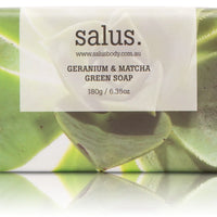 SALUS Geranium & Matcha Green Soap (180g)