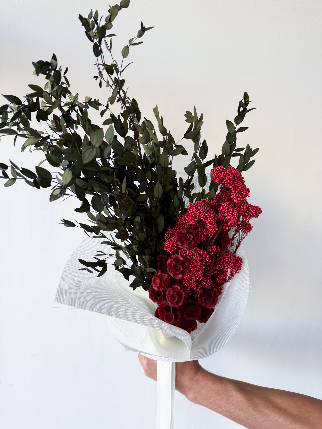 OLIVE PRESERVED FLOWER BOUQUET