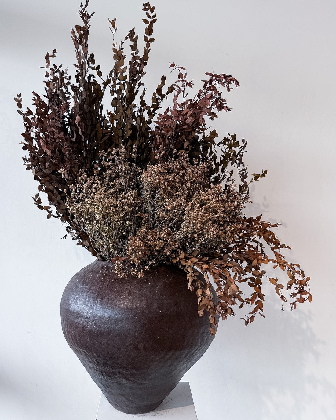 ZABEL PRESERVED FLOWER ARRANGEMENT IN LARGE PIRAN VESSEL