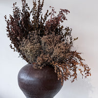 ZABEL PRESERVED FLOWER ARRANGEMENT IN LARGE PIRAN VESSEL