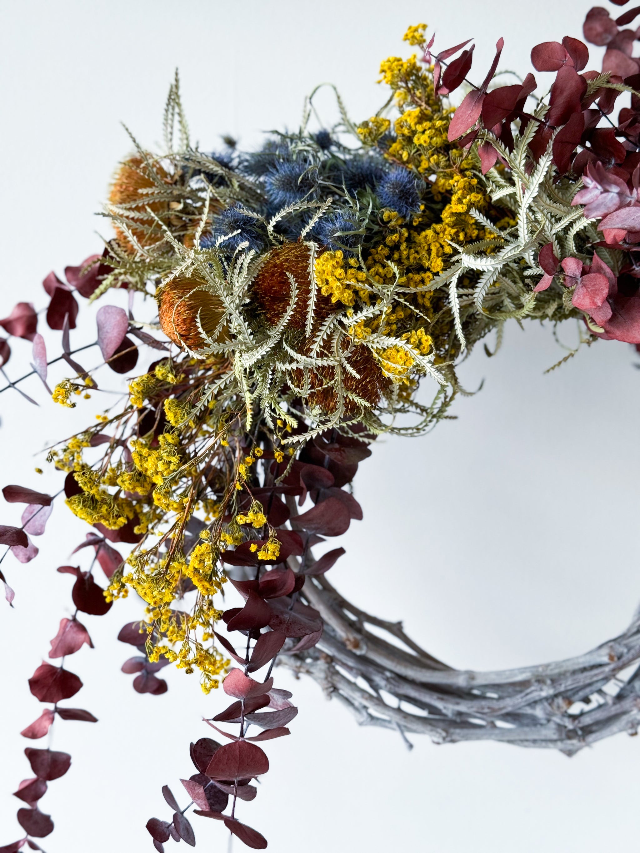  DRIED FLOWER CHRISTMAS WREATH The Palmier