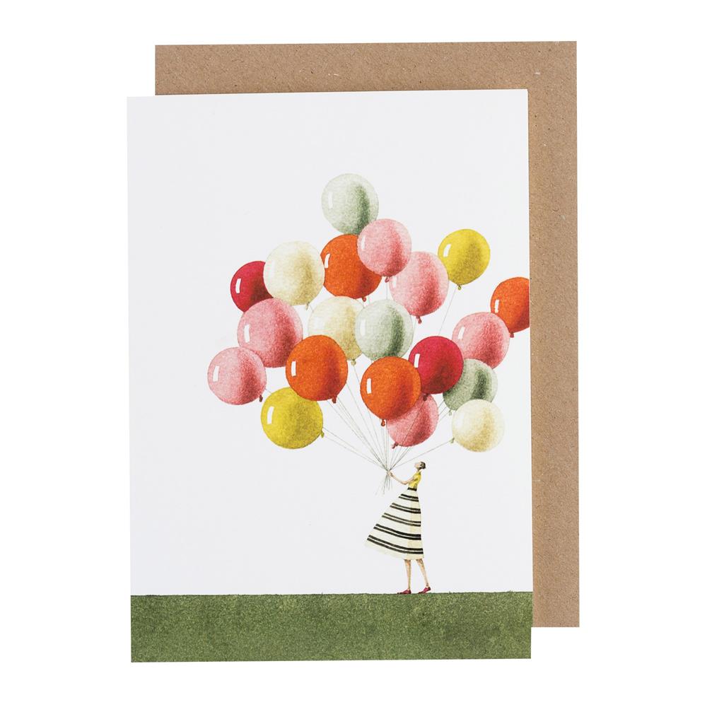 LAURA STODDART BALLONS GREETING CARD