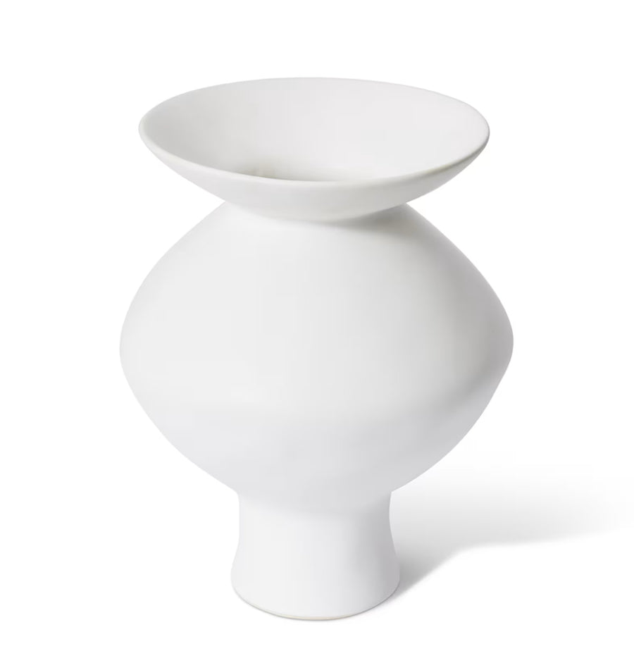 NAKANO FLARED VASE WHITE 26x26x29cm