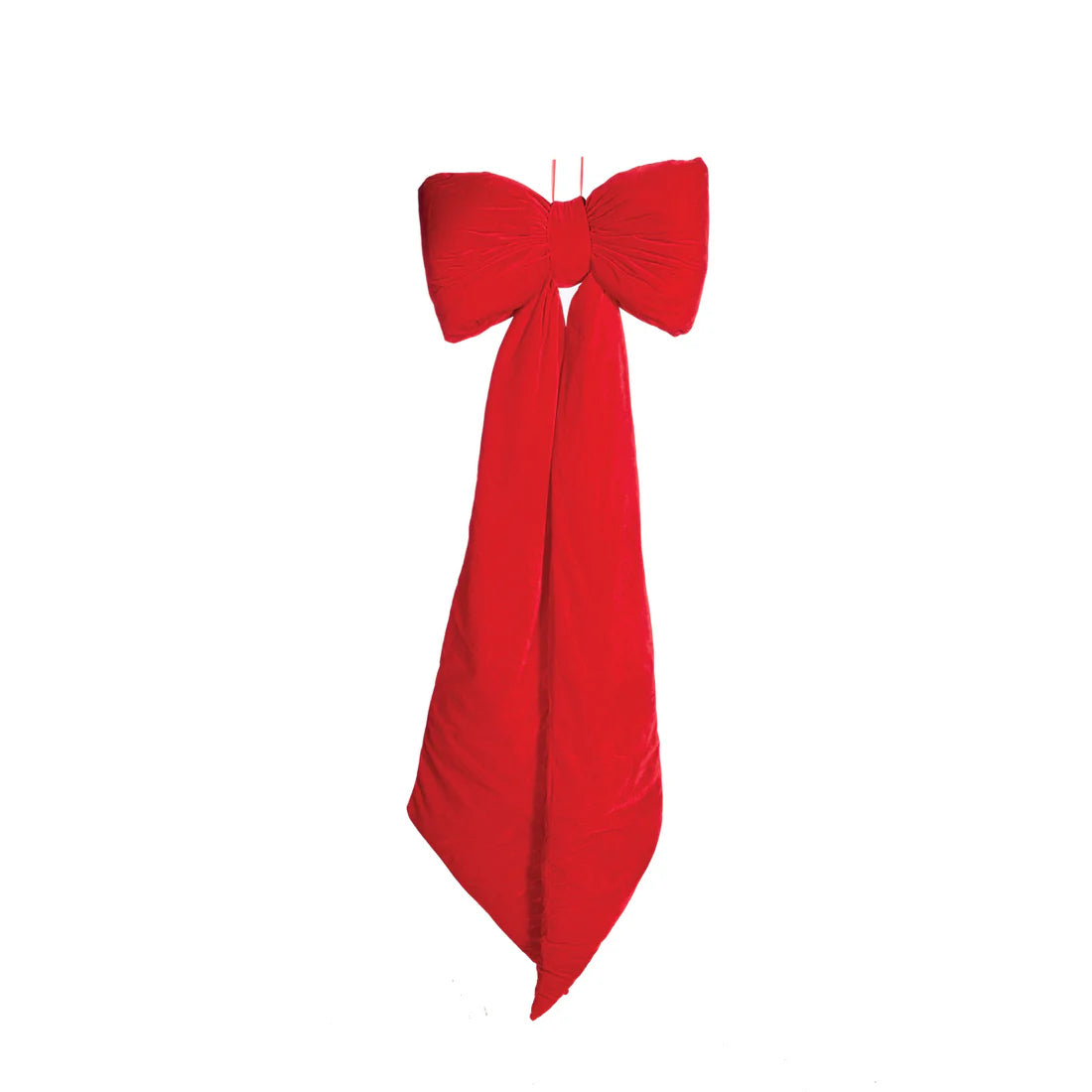 RED ELONGATED BOW
