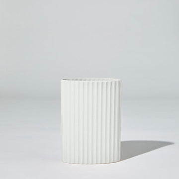 RIPPLE VASE SNOW (M)