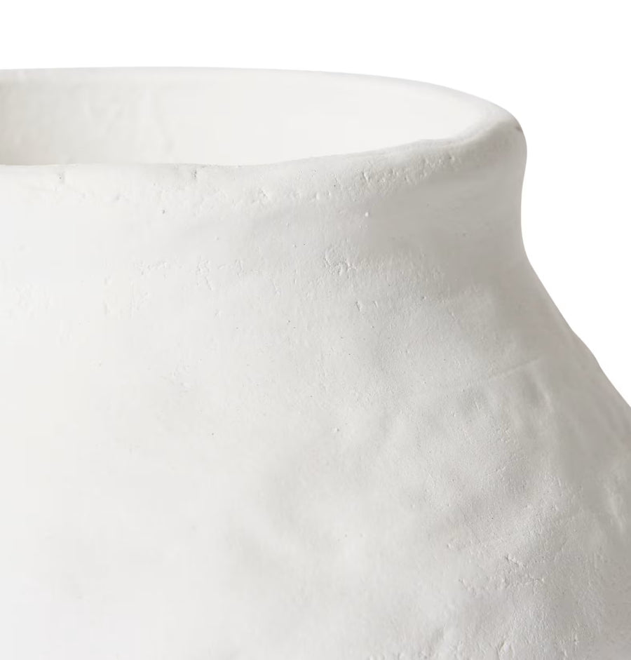 Reagan Squat Pot White 21x21x12cm