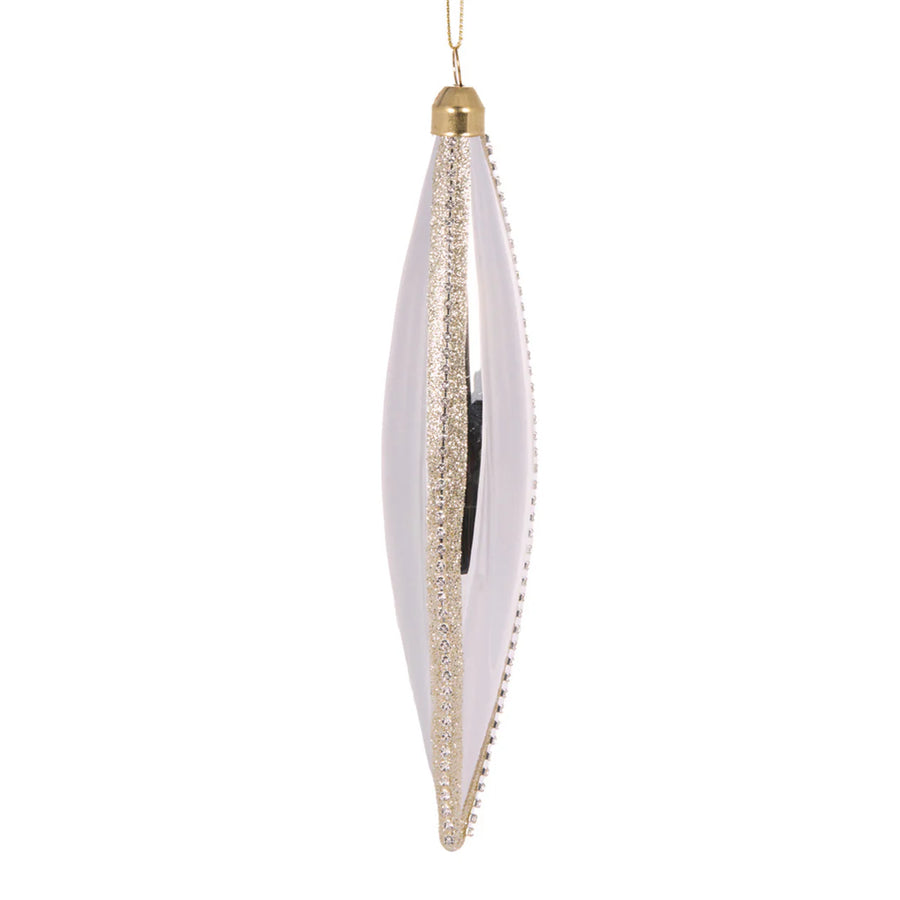SILVER JEWELED LONG DROP