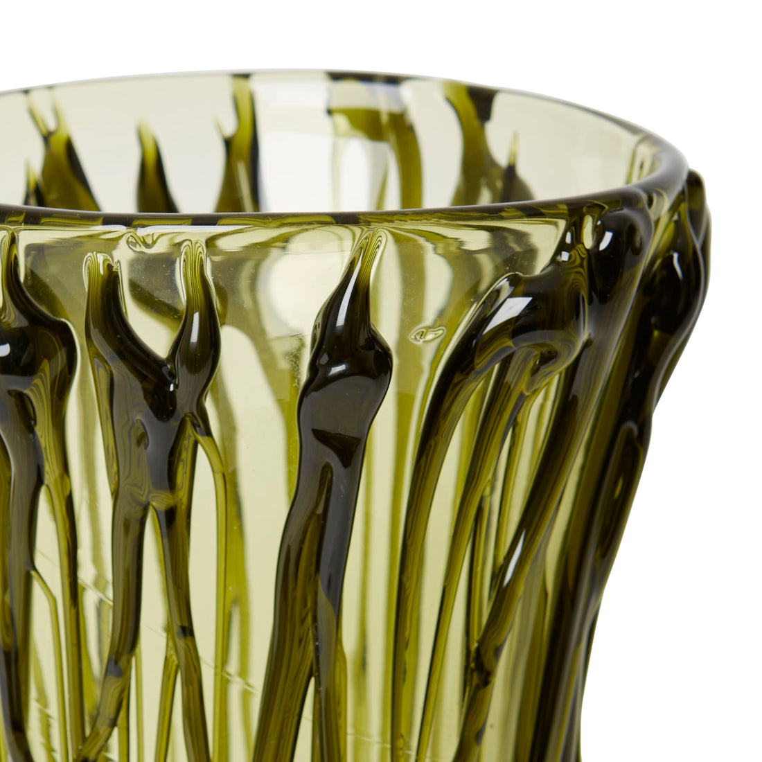 Yafeu Vase Green 18x18x38cm by The Palmier, alternate view