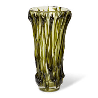 Yafeu Vase Green 18x18x38cm by The Palmier