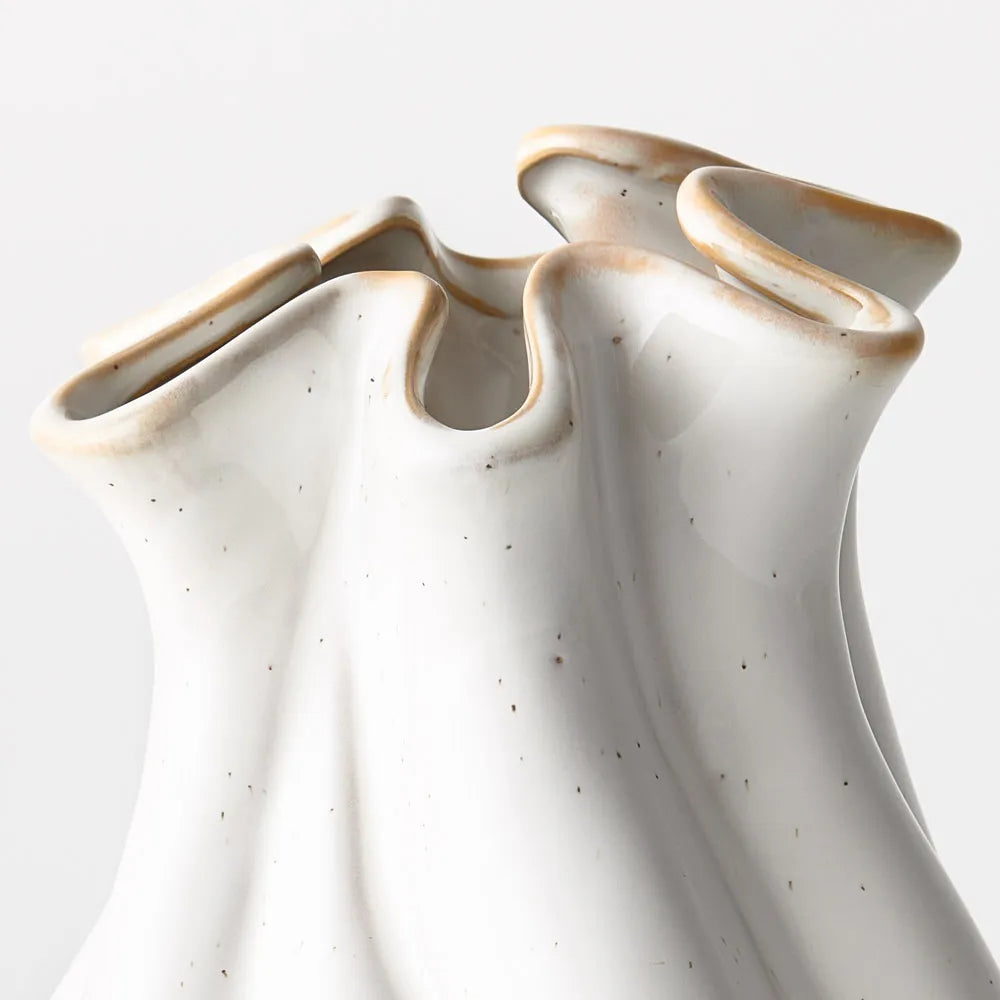 ANNABELLA VASE WHITE (21X15CM)