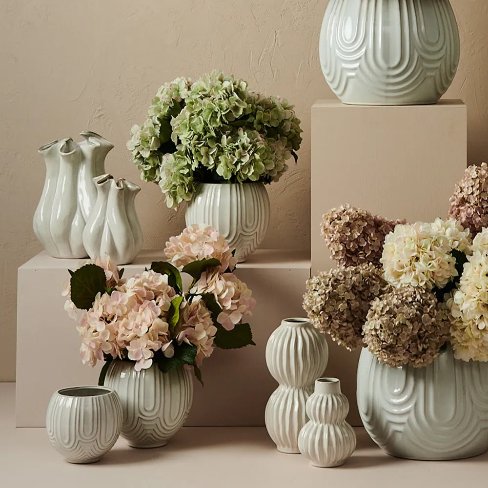 ANNABELLA VASE WHITE (21X15CM)