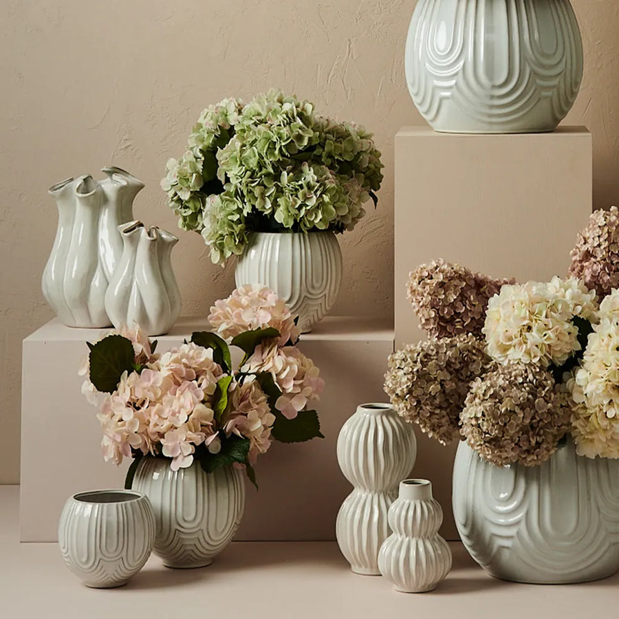 ANNABELLA VASE WHITE (21X15CM)