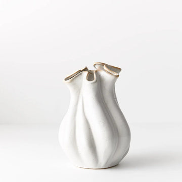 ANNABELLA VASE WHITE (21X15CM)