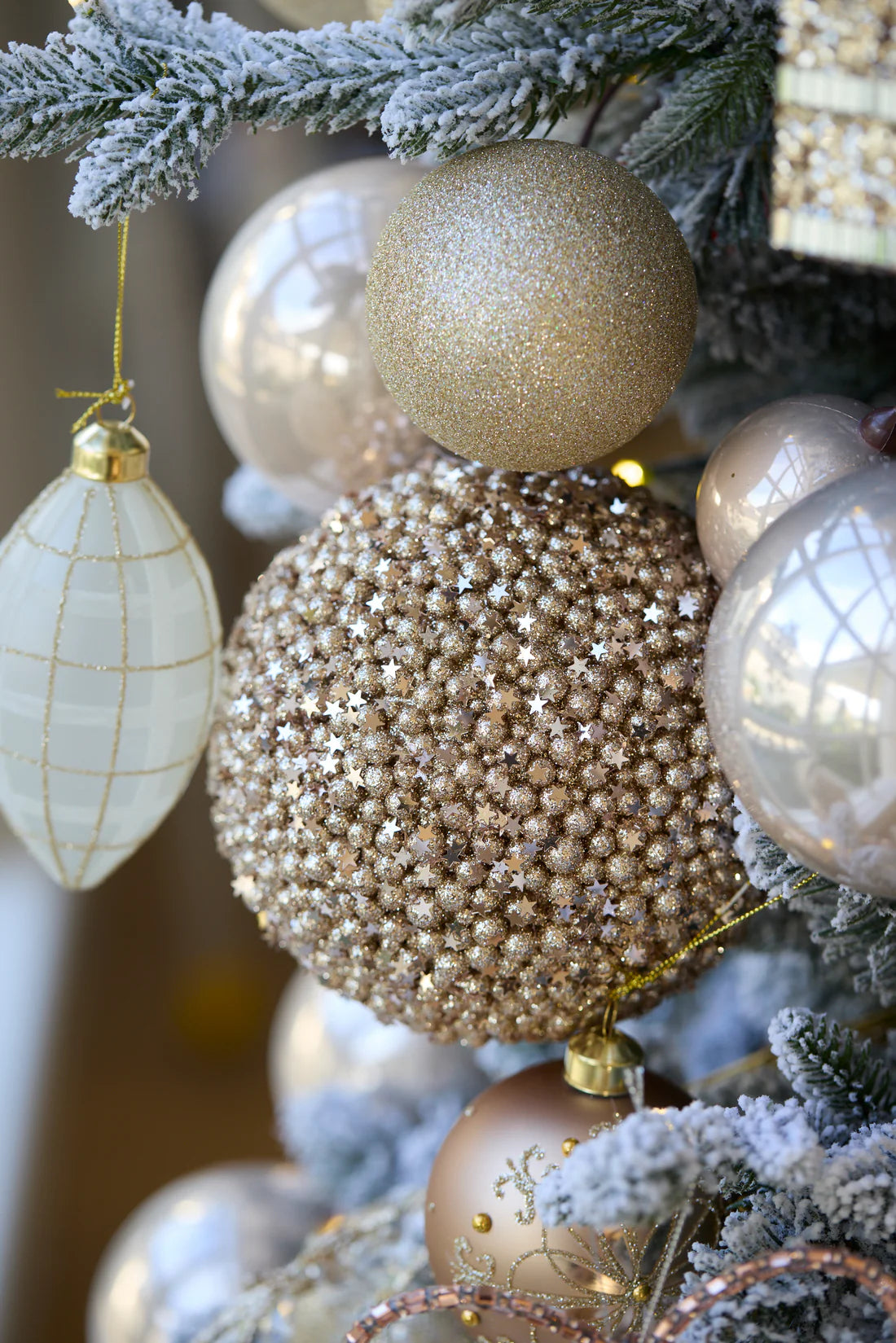 XL CHAMPAGNE PEARL BUBBLE BAUBLE