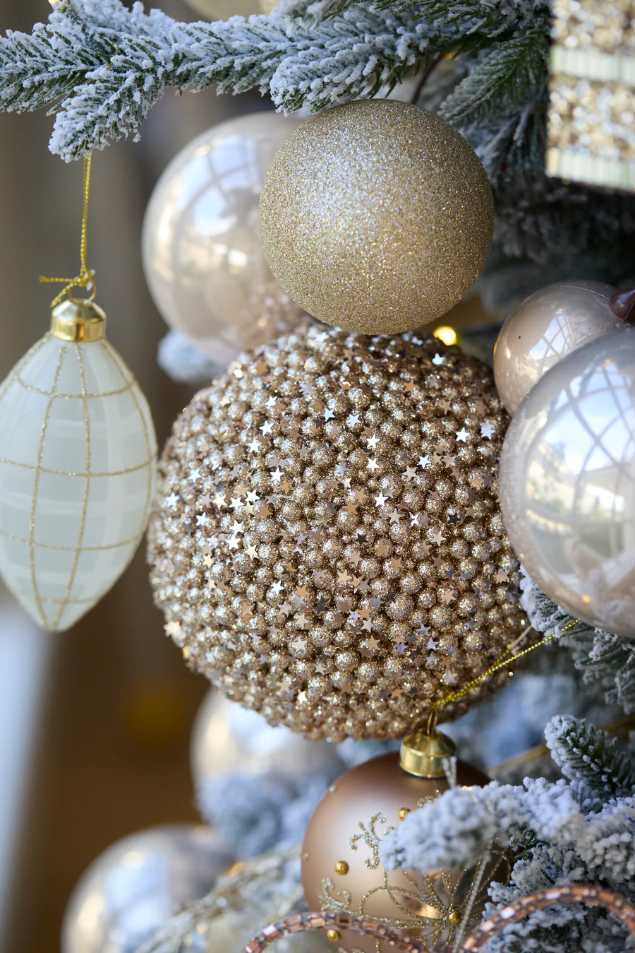 XL CHAMPAGNE PEARL BUBBLE BAUBLE