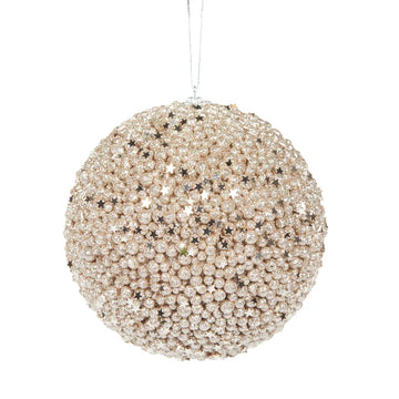 XL CHAMPAGNE STARS BAUBLE