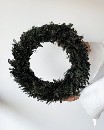 PRESERVED PINE CHRISTMAS WREATH