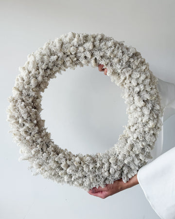 PRESERVED MOSS CHRISTMAS WREATH