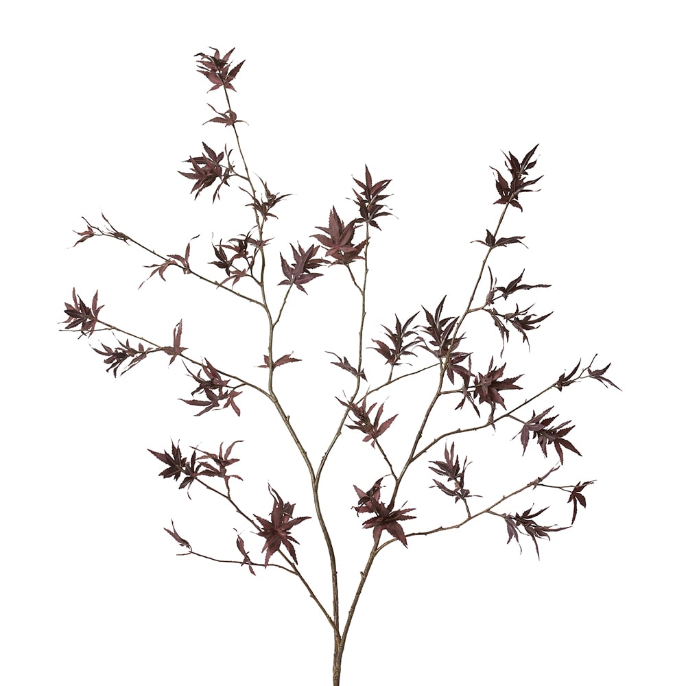 Faux Japanese maple stem burgundy, detail