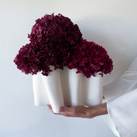 ABI PRESERVED FLOWER ARRANGEMENT IN JAIVYN VASE | BURGUNDY