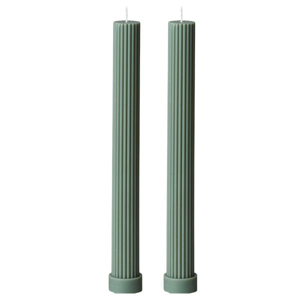Column Pillar Candle Duo - EUCALYPTUS -